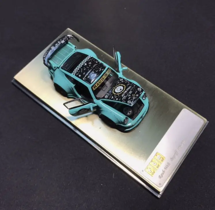 

PGM 1:64 RWB 930 Tiffany Blue Smile 911 7Cm Model Car Diecast Collection And Gift Presents In 2021 Stocks