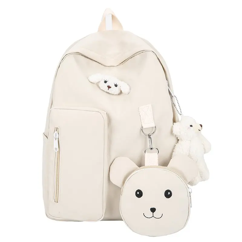 2021 School Bag Backpack ForTeenagers Girls Cute Ring Bag Designer Travel Bags Laptop Backpack Women Notebook Patchwork Backpack