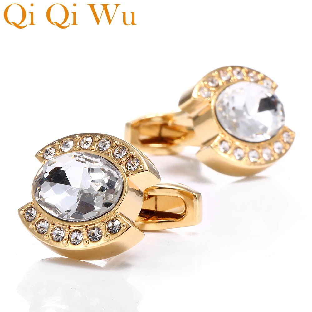 Мужские свадебные запонки для костюма рубашки подарки жениха золотые