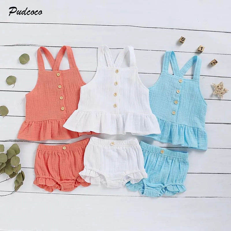 2020 мягкие из хлопка и льна комплект 2 предметов для От 0 до 6 лет Детские топы жилет