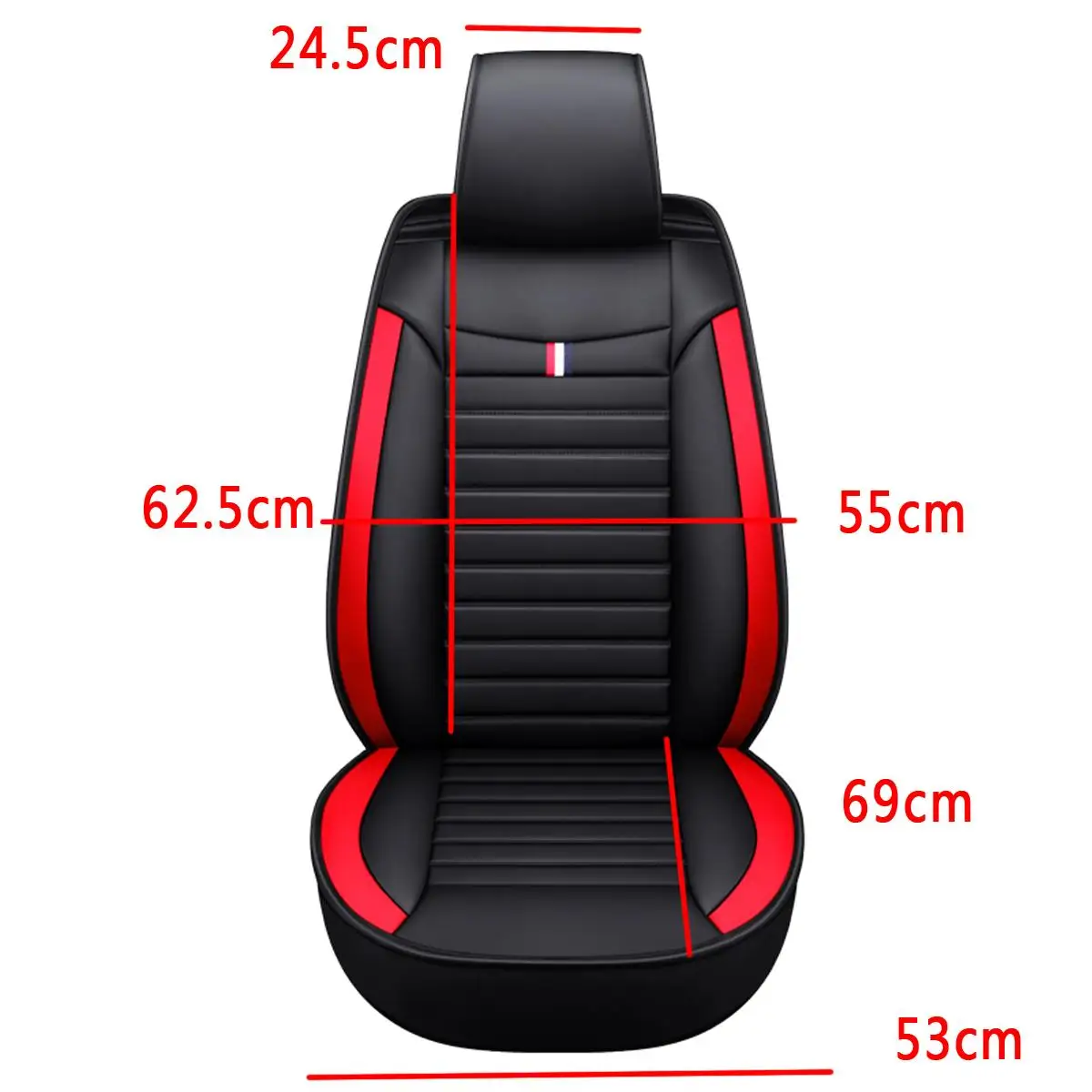 

1pcs PU Leather Universal Car Front Seat Mat Waterproof Dustproof Covers Breathable Cushion Pad Singal Automobiles Seat Cover
