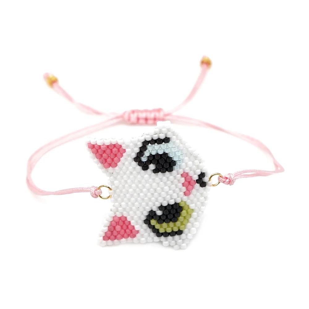 Женский браслет Shinus Pulseras Mujer 2019 Миюки женские браслеты с розовой лисой летние