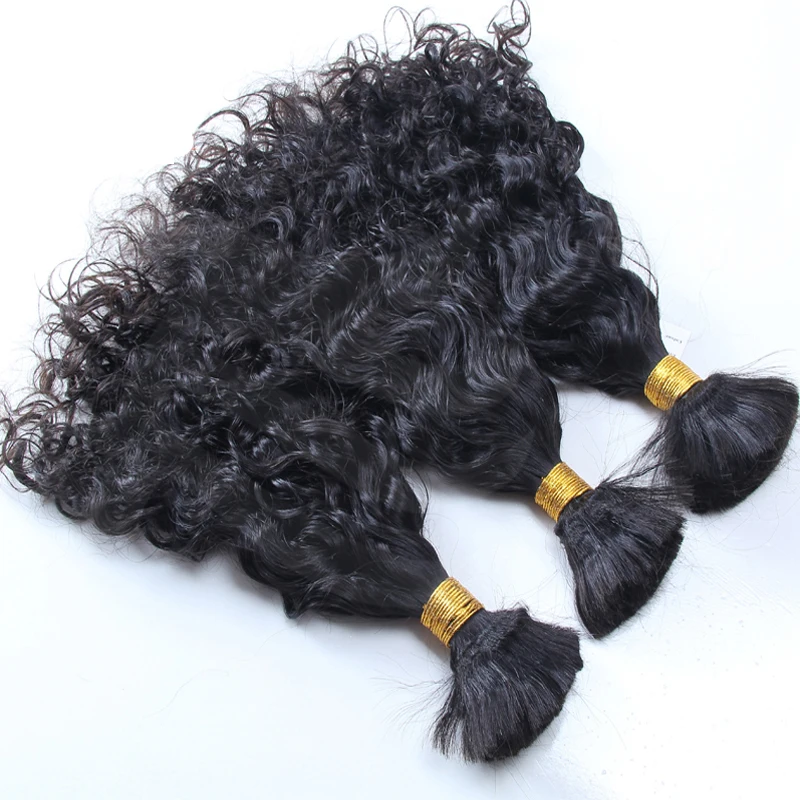 LUFFYHAIR короткие свободные волнистые человеческие волосы оптом 100 г/шт. Remy
