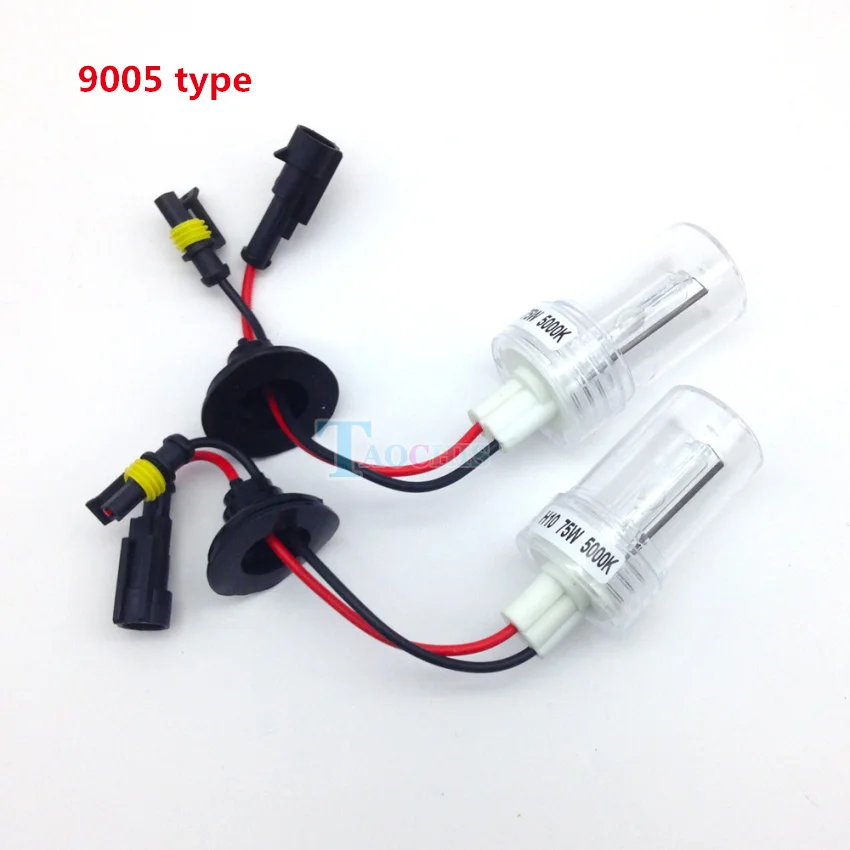 Taochis 12V 75W автомобильные ксеноновые лампы H1 H3 H7 H8 H9 H11 9005 9006 880 881 Мотоцикл головной светильник замена лампы 6000 К 8000