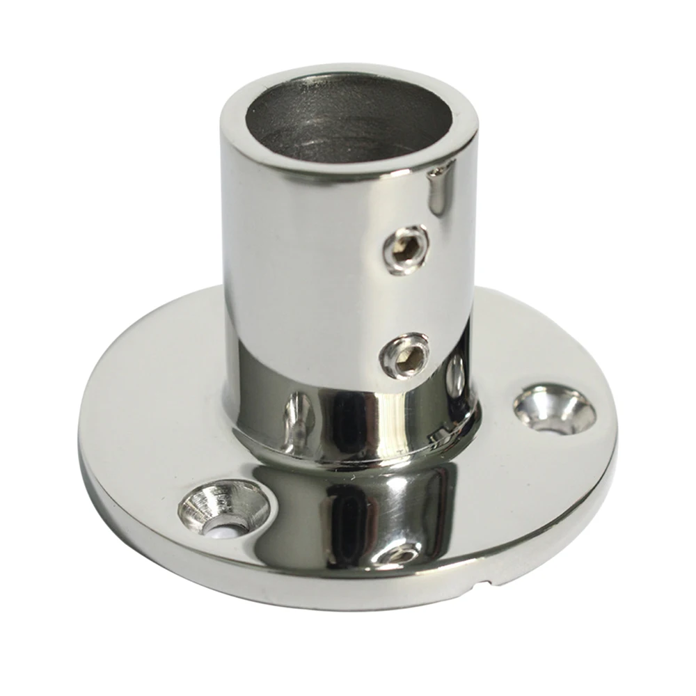 

Heavy Dudy 316SS Marine Boat Hand Rail Fittings 90 Degree Round Base For 7/8''Tube