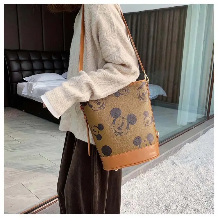 Disney Микки Маус женские сумка с милым рисунком Минни Сумка через плечо мешок