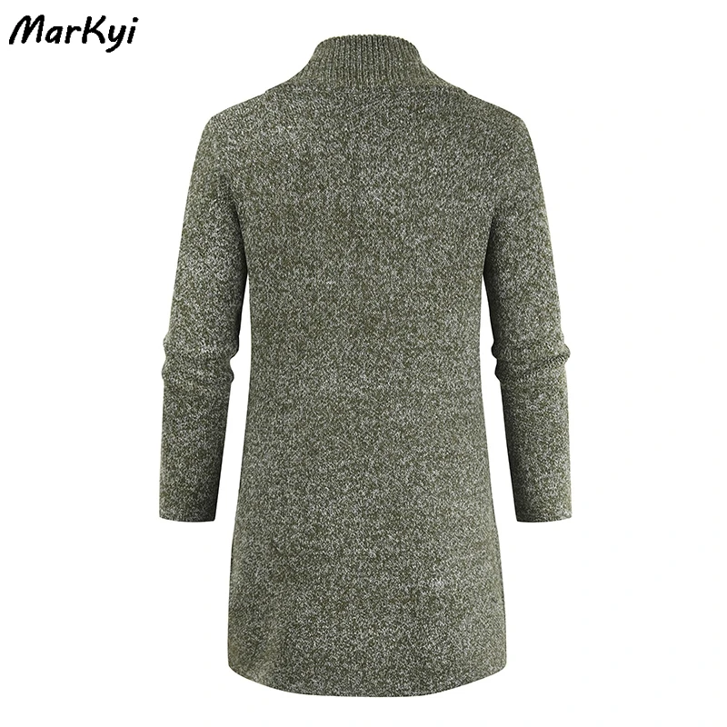 

MarKyi 2020 winter long mens sweaters male long sleeve cardigan men wool sweaters