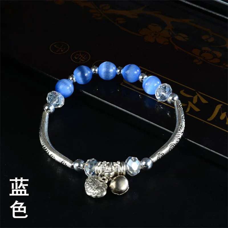 Браслеты в богемном стиле с имитацией сердолика кораллового кристалла бусины