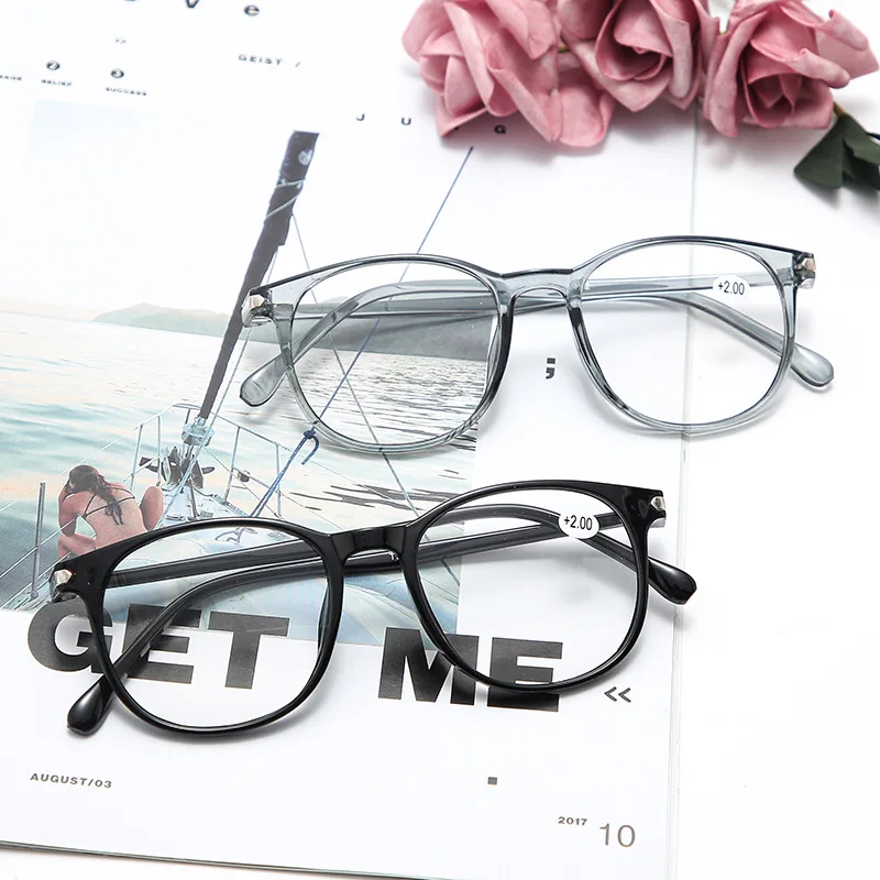 

Elbru Men and Women PC Frame Reading Glasses High Definition Ultraviolet-proof Comfortable Presbyopic Glasses +1.0 to +4.0