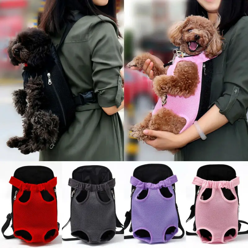 

2021 Summer Dog Carrier Backpack Cat Puppy Pet Front/Back Shoulder Carry Sling Bag Pouch Fashion Puppy Cat Carriers 4 Size S-XL