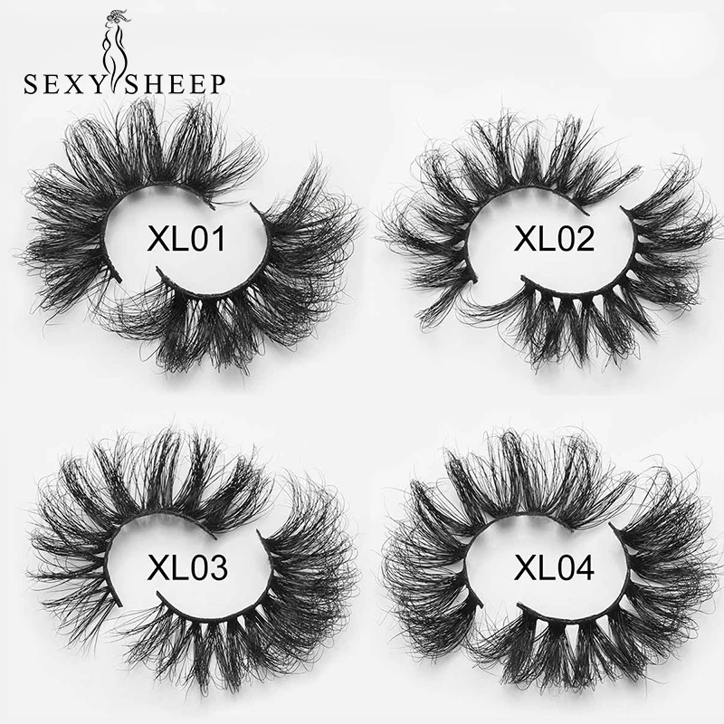 SEXYSHEEP 25 мм норковые ресницы 3D 100% безжалостные ручная работа многоразовые