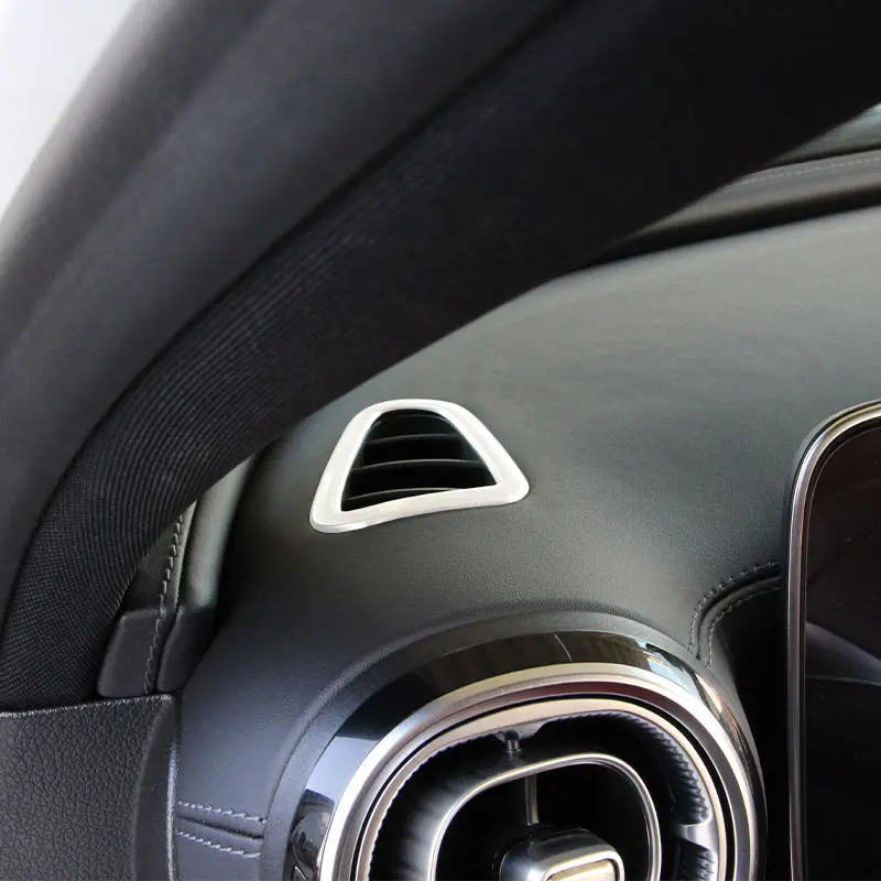 

For Mercedes Benz C Class W206 C200 C220 C260 C300 2022+ Stainless Steel Car Dashboard Air Outlet Trim Cover Accessories