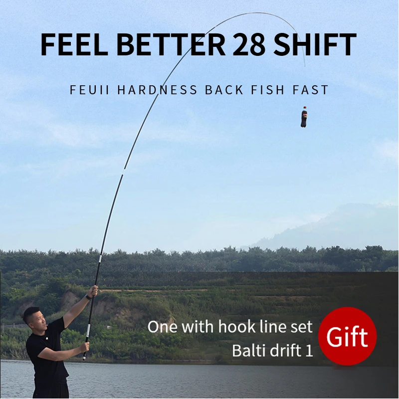 8.1M Carbon Fiber Ultralight Spinning Rods Superhard TaiWan Telescopic Fishing Rob Sea Lake River Multifunction | Спорт и