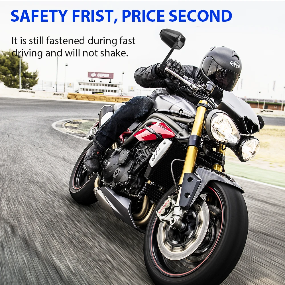 Зеркало заднего вида мотоциклетное универсальное для YAMAHA MT07 MT09 MT10 R1 R3 TMAX 530 500 XV125