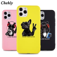 funny dog phone case for iphone 6s 7 8 11 plus pro x xs max xr se fashion cases soft silicone fitted protection accessorie cover