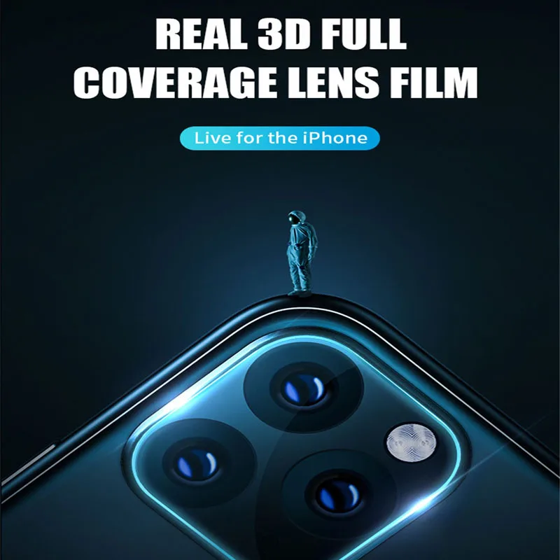 Camera Protector Case For iPhone 13 Pro Max 12 Mini 11 Metal Ring + Tempered Glass Screen Protector HD Lens Protective