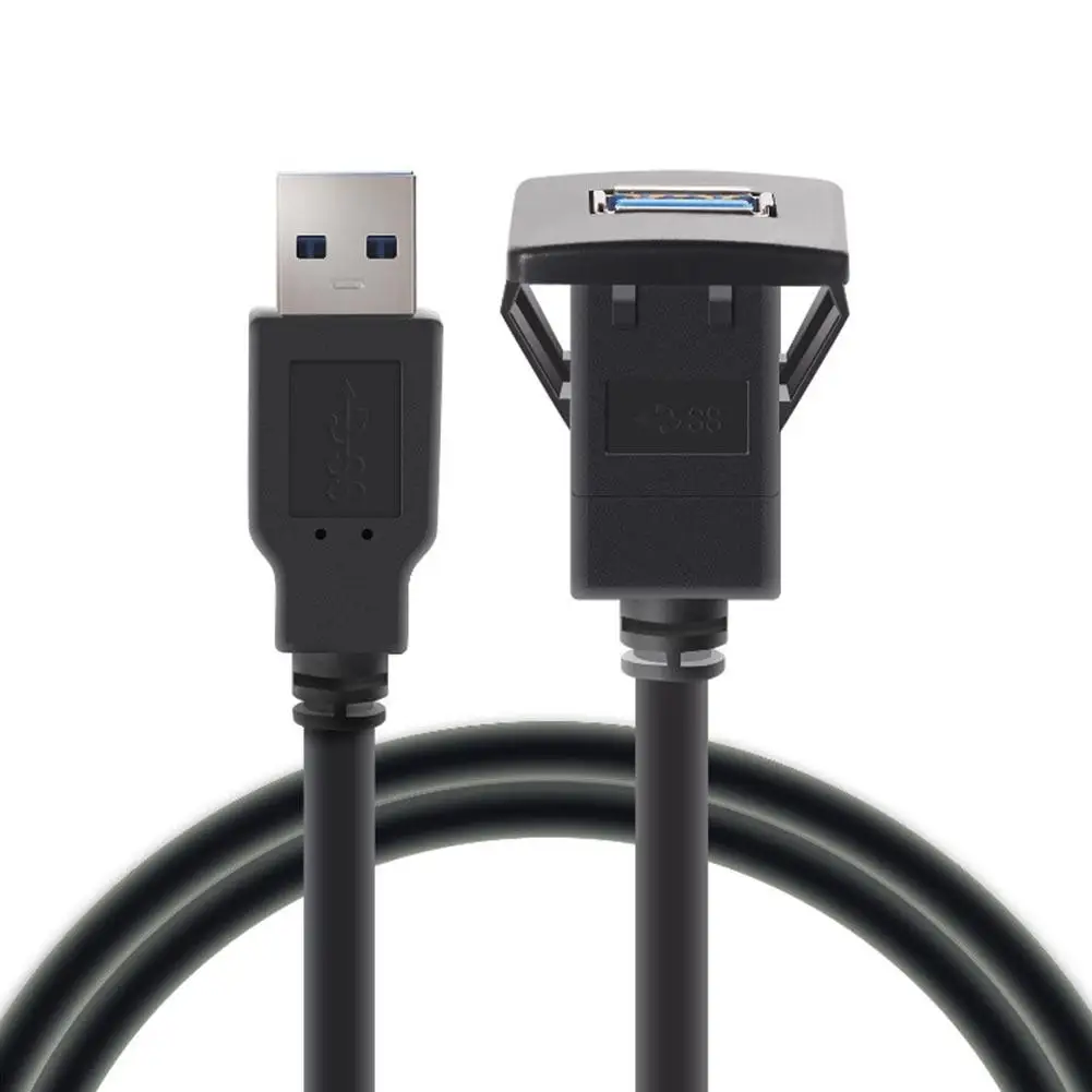 

1 м/3,3 фута один порт USB 3,0 A папа-USB 3,0 A мама Автомобильный Кабель для скрытого монтажа Удлинительный кабель для приборной панели Соединительн...