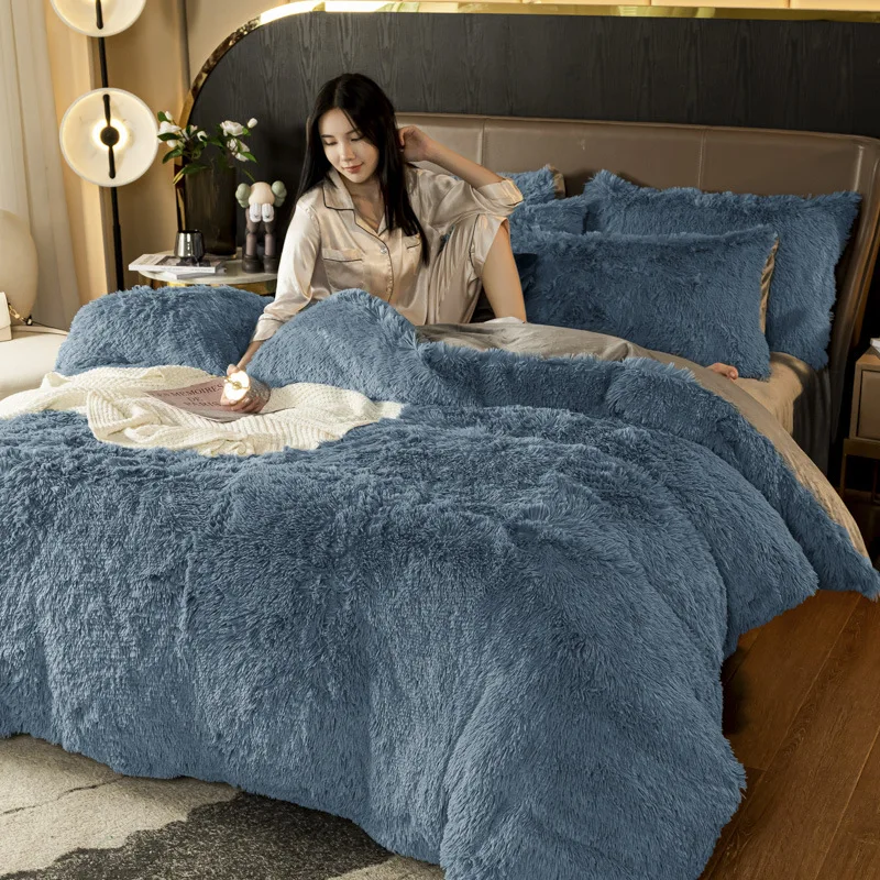 4 шт. наборы пододеяльников в стиле принцессы зимняя бархатная простыня