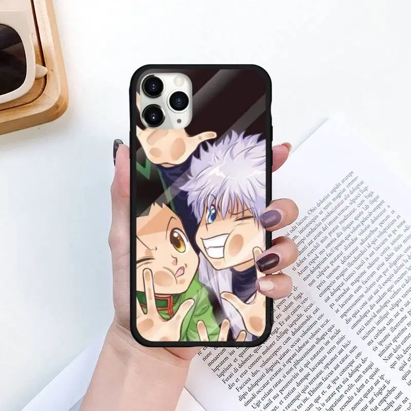 

hunter x hunter japanese anime Phone Case for iPhone 11 12 pro XS MAX 8 7 6 6S Plus X 5S SE 2020 XR Luxury brand shell funda