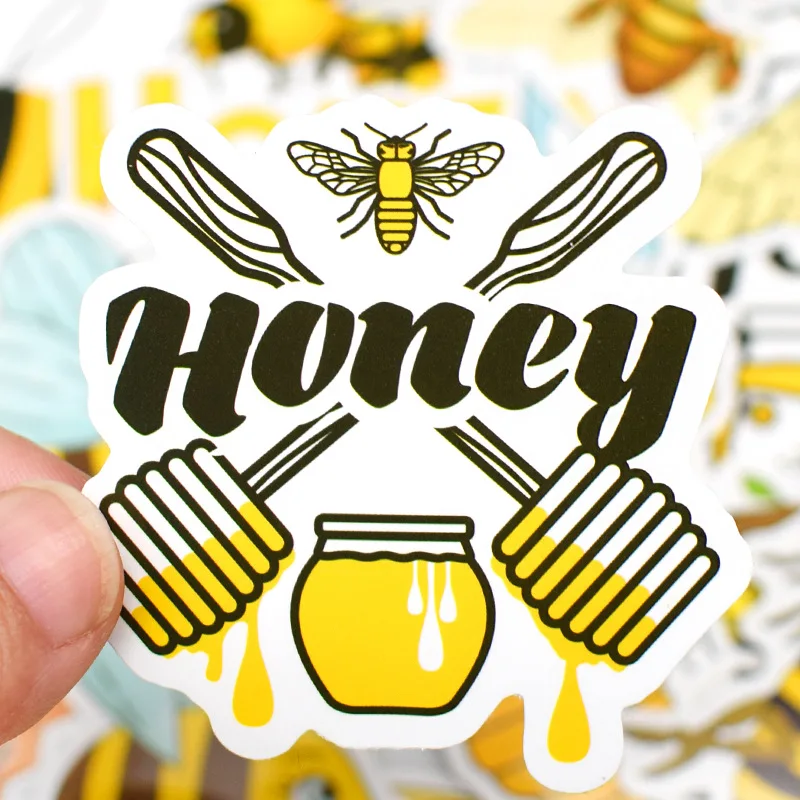 

Waterproof Honey Bee Vinyl Stickers Bumble Queen Bee Decal Laptop Water Bottle Skateboard Envelopes Crafts Decals Toys for Kids