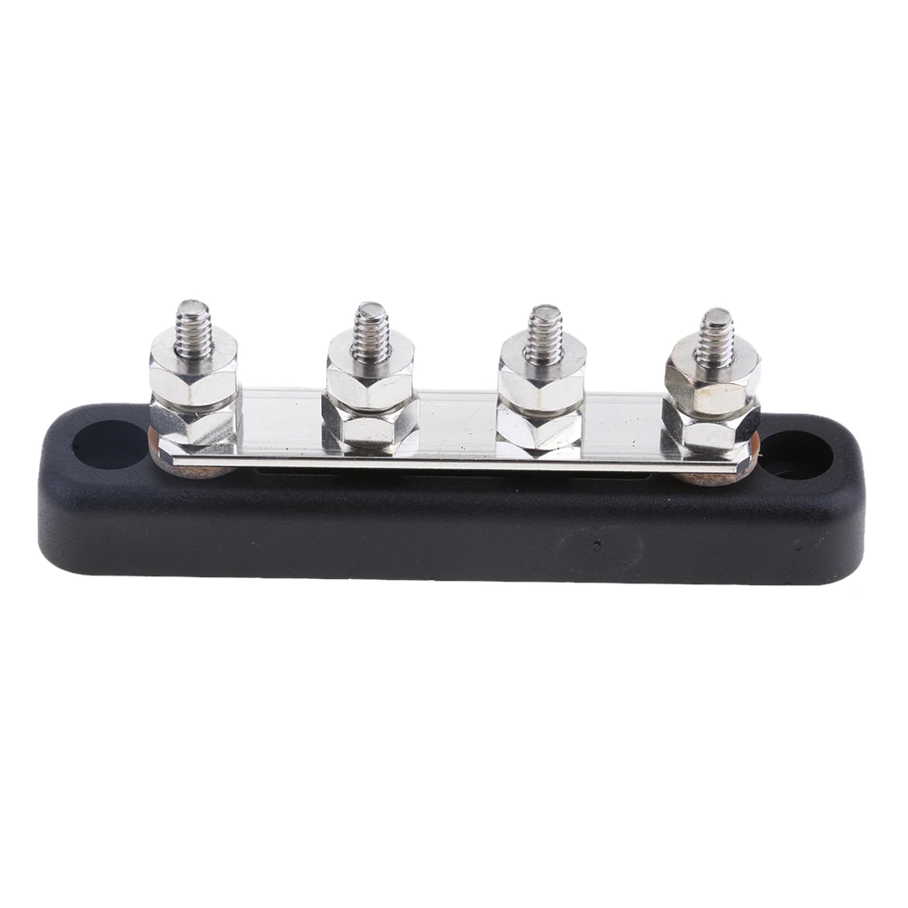

4 Point Bus Bar Electrical Terminal 100A Power Distribution Large Voltage