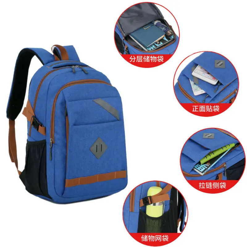 Новинка 2019 модный винтажный холщовый рюкзак с USB портом студенческий школьный