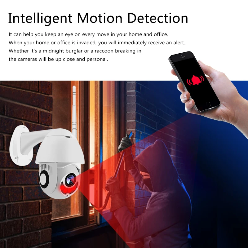 1080P 2MP HD wifi IP ночное видение Обнаружение движения двухсторонняя аудио CCTV