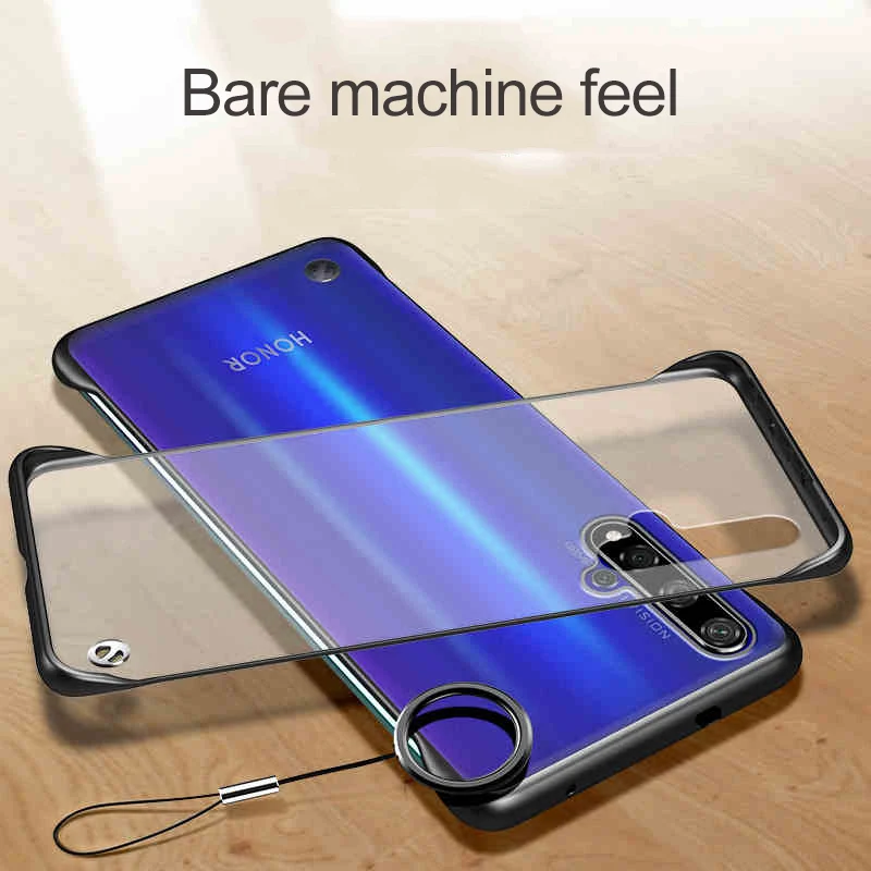 Бескаркасный бампер чехол для huawei Honor 20 20i 10i View 20 9X 8X Max 8C чехол прозрачный задняя крышка телефона для Honor 20 Pro чехлы