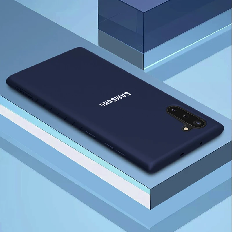 

Note10 Silicone Case Original Samsung Clear Cover for Galaxy Note10+ Silky Soft-touch Liquid Samsung Silicone Cover