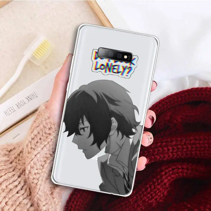 

Anime Bungou Stray Dogs Phone Case Clear Transparent for samsung A 21s 50 71 S 8 9 20 note 10 20 plus ultra
