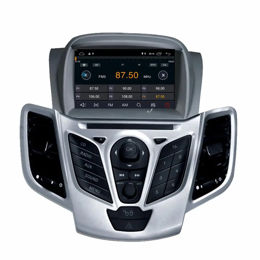 Автомобильный DVD плеер на Android 10 для FORD Fiesta 2008 2017 GPS навигация 2 Din автомобильное