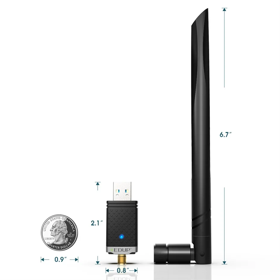 EDUP 1300Mbps USB WIFI Adapter Dual Band 5G/2.4Ghz RTL8812BU USB 3.0 AC Wi-Fi Dongle Network Card for PC Laptop Accessories network card