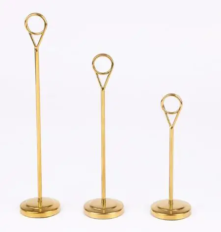 Роскошные золотые 6/8/12 дюймов высотой Нержавеющая сталь таблице количество