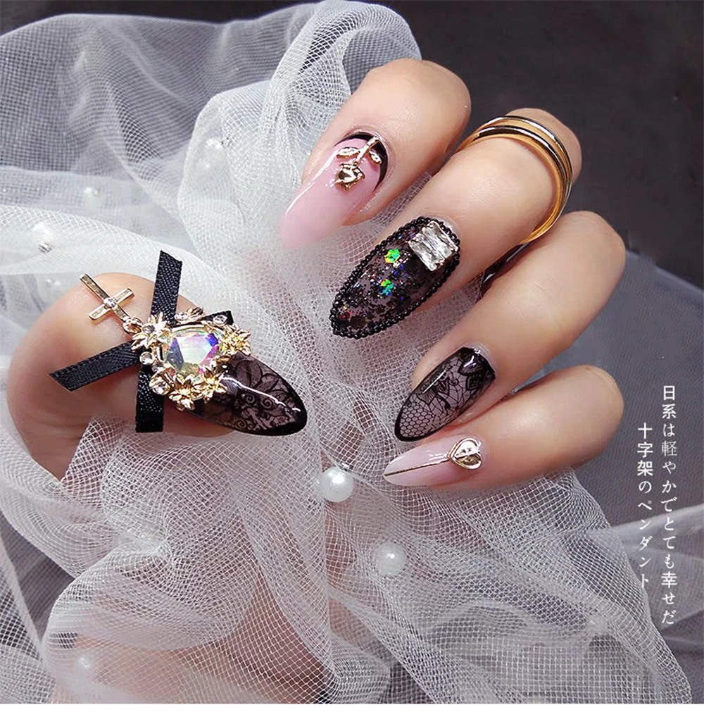 Новейшее украшение для дизайна ногтей из сплава циркона роскошные стразы
