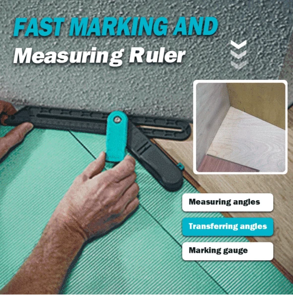 

Adjustable Angle Ruler Lock Angle Measure Tool Wood Scribe For Woodworking Tiling Laminate Scale With Lock Measuring Tools