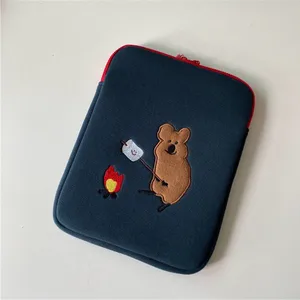 ipad pro 11 case 2020 ipad samsung tablet sleeve pouch cute korea style cartoon kangaroo girls laptop storage bag 11 13 15 inch free global shipping