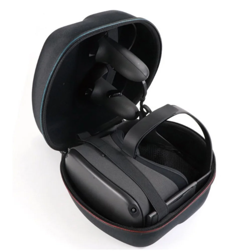 

1pc Storage Box Virtual VR Headset Storage Case Container Zipper Carrying Carrier for Oculus Quest (Black