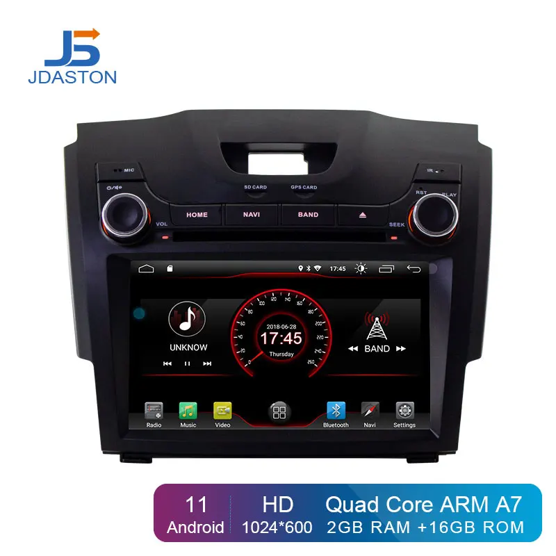 JDASTON Android 11 araç DVD oynatıcı oynatıcı için Chevrolet Holden S10 TRAILBLAZER COLORADO ISUZU DMAX GPS radyo ses multimedya Stereo