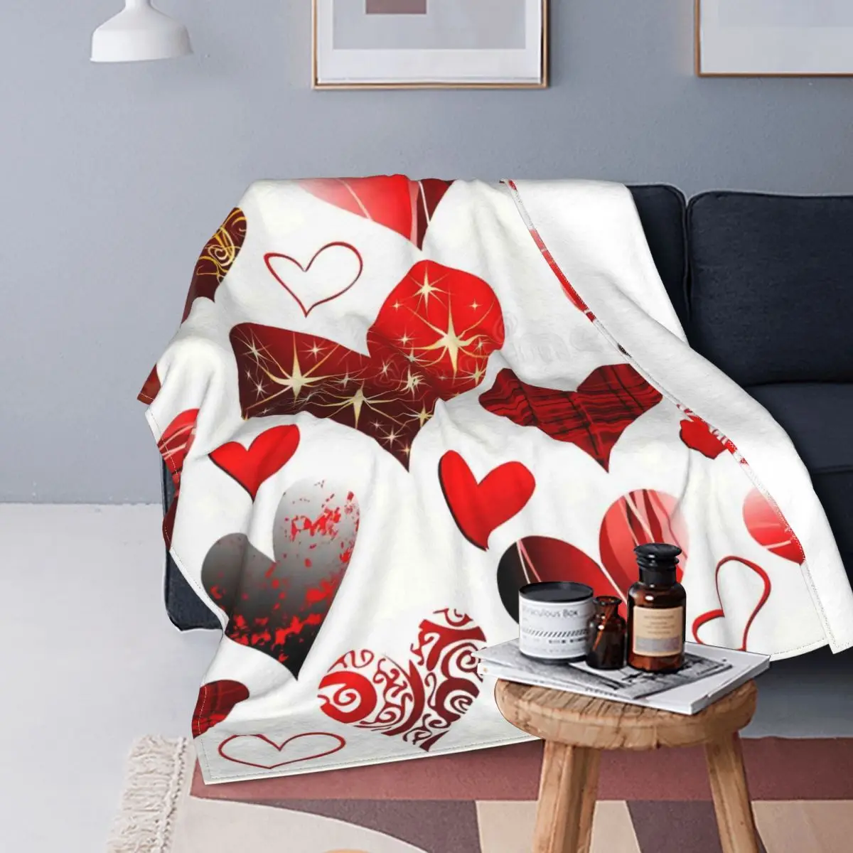 

Манта с сердцем, Манта с французской портной хлопчатобумажной современной сеткой для спальни, бесплатная доставка