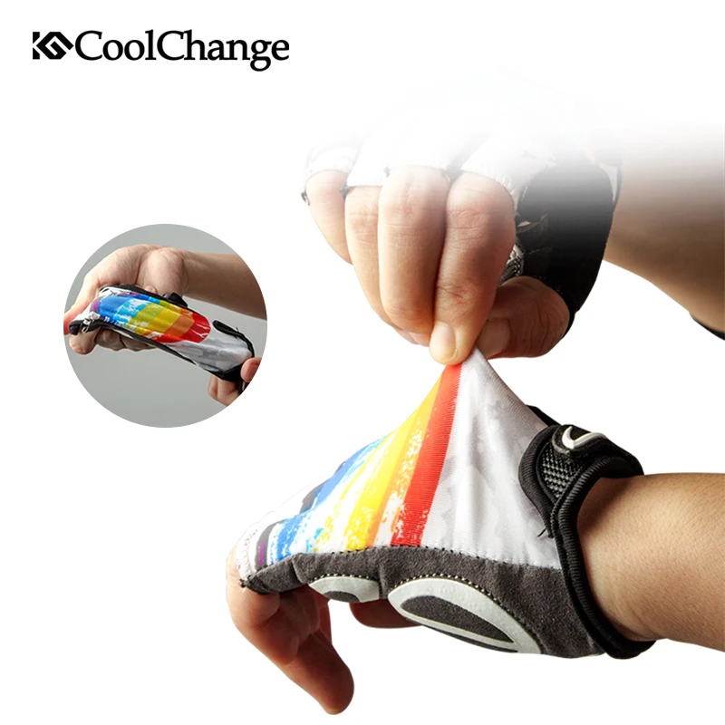 CoolChange летние дышащие детские велосипедные перчатки с полупальцами BMX MTB горный