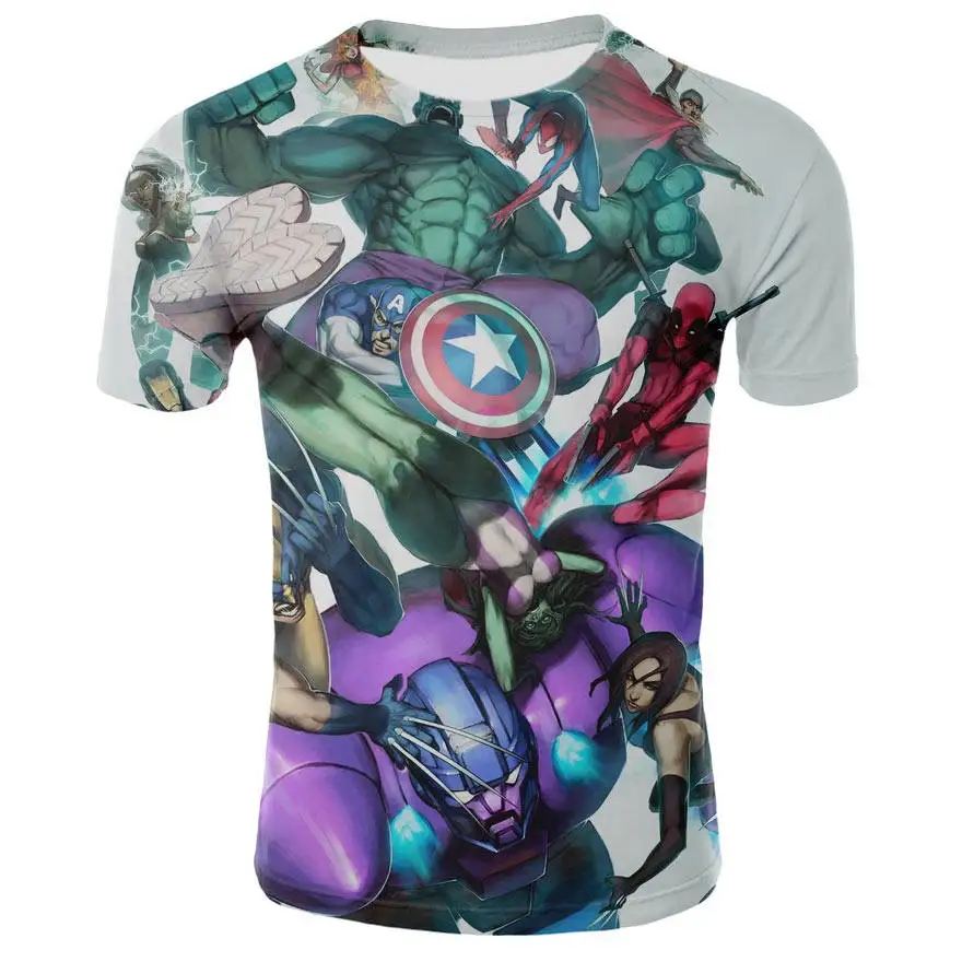 Футболка мужская суперклассная стройная с изображениями из фильма мстители |