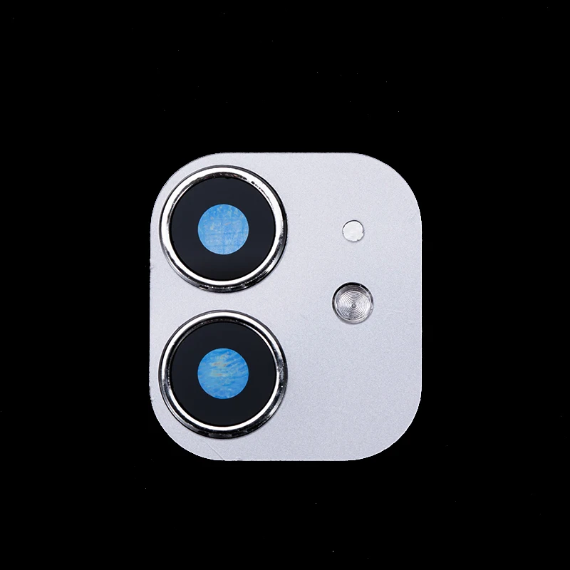 Silver 100 шт металлический объектив для камеры, вторая Замена для iPhone 11 Pro Max, защитное стекло, кольцо, крышка для iPhone X XS MAX, наклейка, поддельная камера - Цвет: Silver