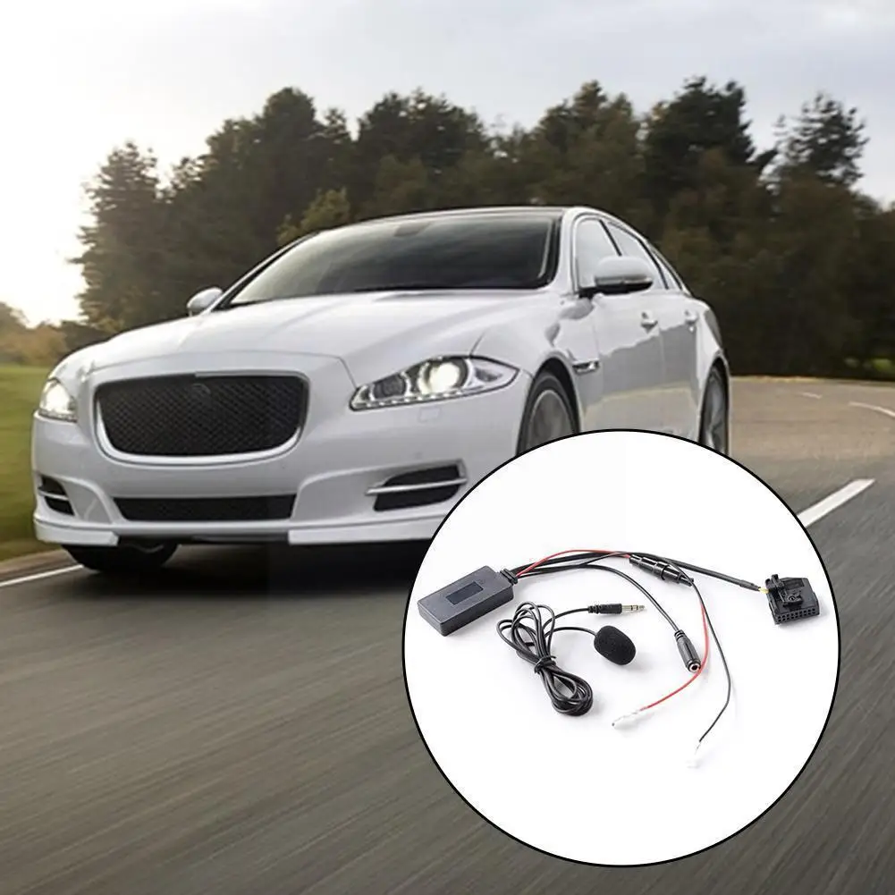 

Автомобильный Кабель-адаптер Bluetooth USB Mic для Mercedes AUX Color Line Black V7K2