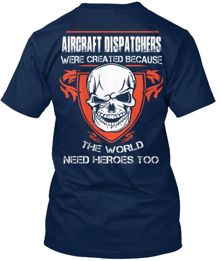 

Fashion 2019 Brand Design T Shirts Casual Cool Aircraft Dispatchers Standard Unisex Tee Shirt