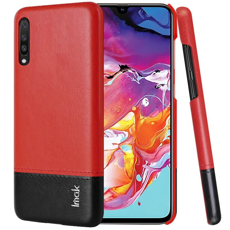 Blackish red Роскошный лаконичный кожаный чехол для samsung A50 чехол A 50 A70 A50s A 30s чехол A20e A30 Etui для samsung Galaxy A40 чехол A80 - Цвет: Blackish red