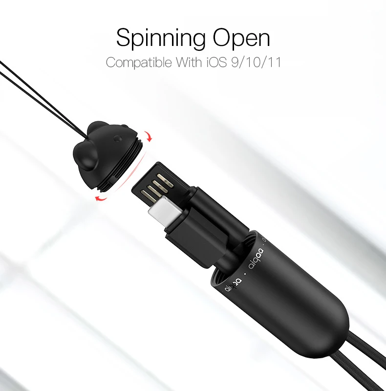 Портативный usb-кабель для iPhone, Xiaomi, samsung, 3A, быстрая зарядка, синхронизация данных, Тип C, кабели для телефонов, кожаный брелок, кабель Micro USB C