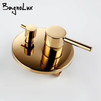 black gold chrome round solid brass concealed 2 way diverter shower valve mixer water tap bathroom accessories water faucets