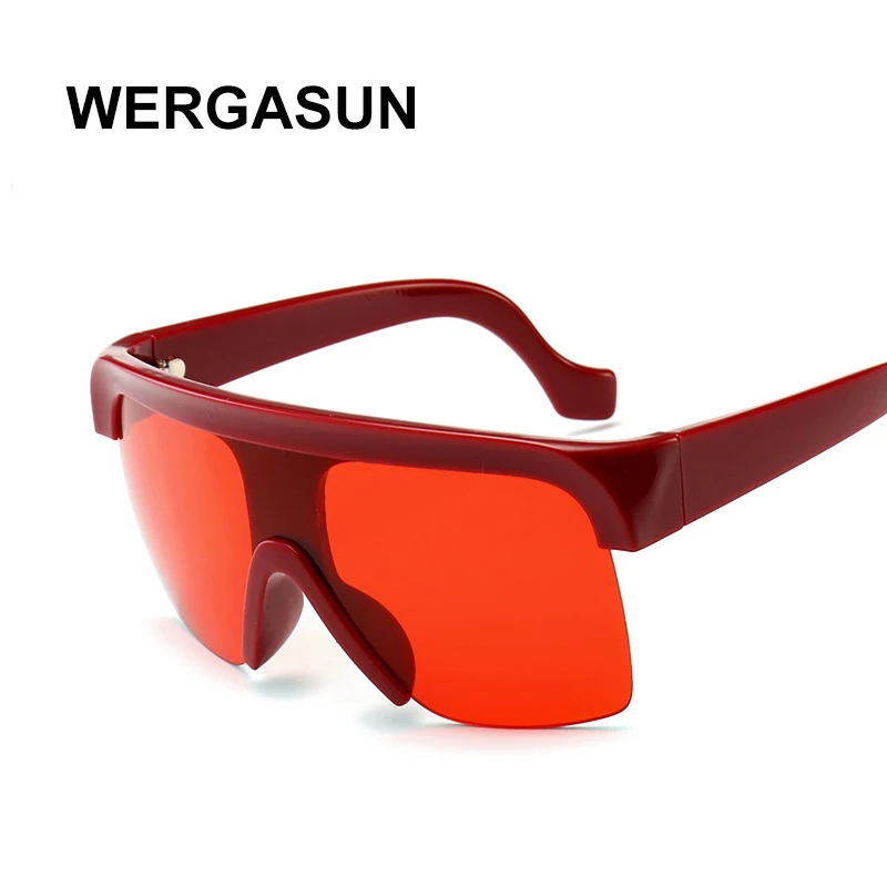 WERGASUN новые крупные сонечные очки Для женщин трендовые Одна деталь