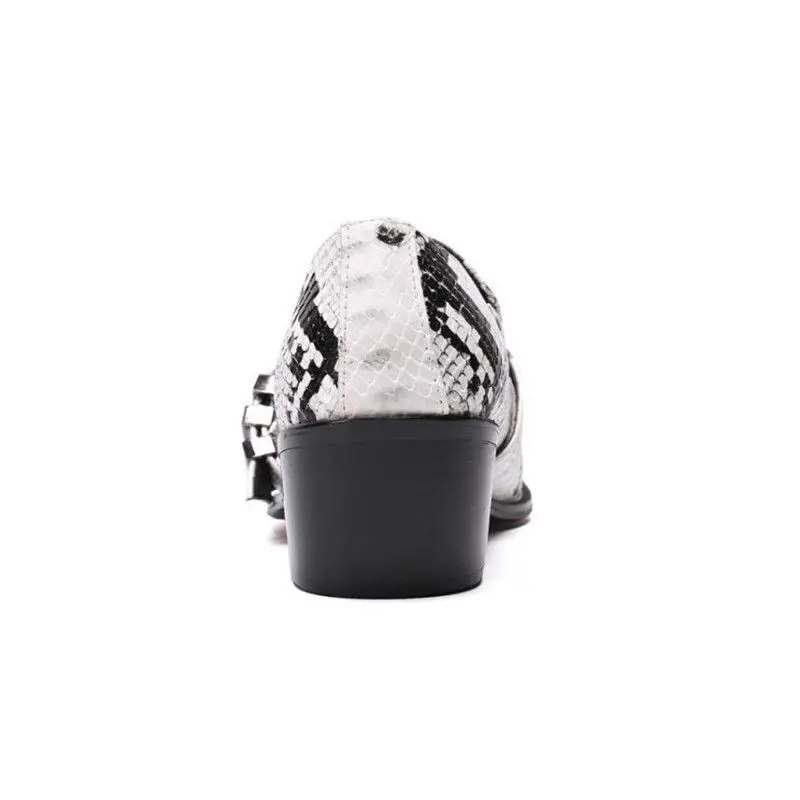 

Italian Men wedding Shoes high quality Snake Skin Men High Heels Fashion buckle Formal Dress Office sapato social Oxford Shoes