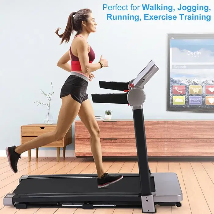 

Folding Treadmill Home Gym Electric Running Machine 12 Pre-Programs 3.0HP